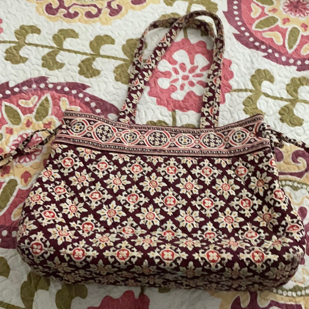 Vera Bradley burgundy shoulder bag